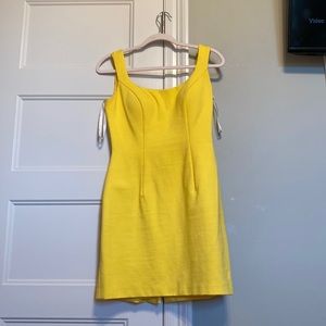 Yellow Sherri Hill Cocktail Dress